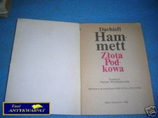 ZŁOTA PODKOWA - D.Hammett