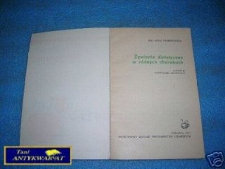 ŻYWIENIE DIETETYCZNE W RÓŻNYCH CHOROBACH - Z.Za