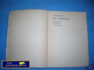 TAK TO PAMIĘTAM - J.Załuska