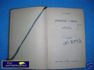 JASNOŚĆ I MROK - C.P. Snow