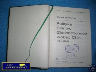 POLITYKA STANÓW ZJEDNOCZONYCH WOBEC CHIN - S. Paw