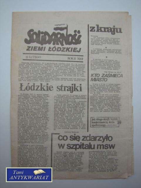 SOLIDARNOŚĆ ZIEMI ŁÓDZKIEJ ROK II 720