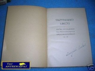 TRZYDZIEŚCI LEKCYJ JĘZYKA ANGIELSKIEGO DLA POCZ