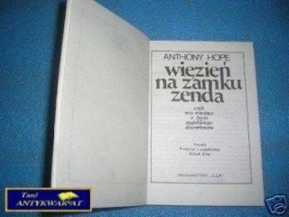 WIĘZIEŃ NA ZAMKU ZENDA - A.Hope
