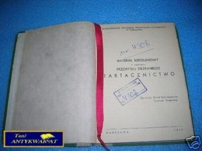 MATERIAŁ SZKOLENIOWY Z ZAKRESU PRZEMYSŁU DRZEWNEGO