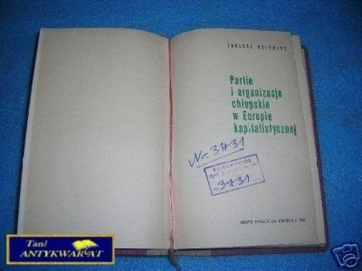 PARTIE I ORGANIZACJE CHŁOPSKIE W EUROPIE KAPITALI