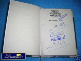RUBIN; PRZERYWA MILCZENIE - B.Petecki