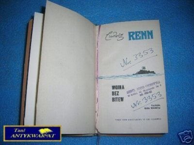 WOJNA BEZ BITEW - L.Renn