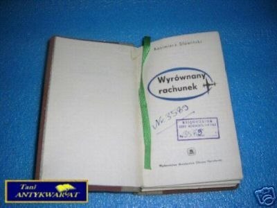WYRÓWNANY RACHUNEK - K.Sławiński