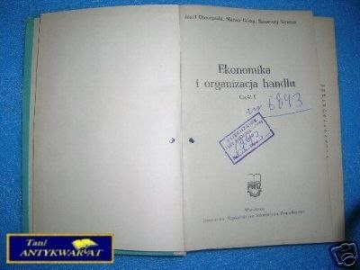 EKONOMIKA I ORGANIZACJA HANDLU - J. Dorożyński
