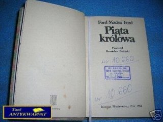 PIĄTA KRÓLOWA - F.M.Ford