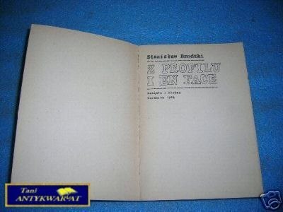 Z PROFILU I EN FACE - S.Brodzki