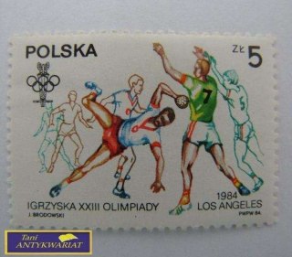 ZNACZEK POCZTOWY IGRZYSKA XXIII OLIMPIADY 1984