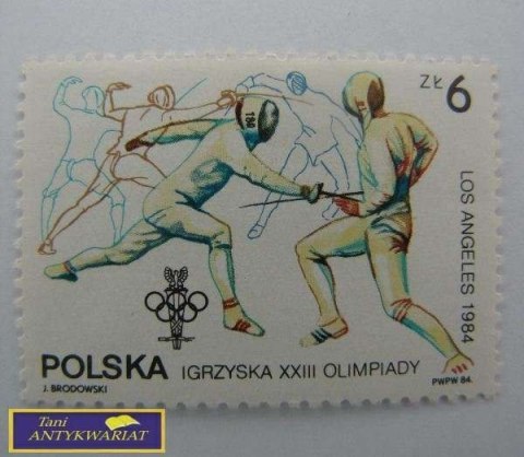 ZNACZEK- POLSKA IGRZYSKA XXIII OLIMPIADY 1984