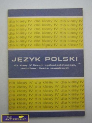 JĘZYK POLSKI DLA KLASY IV LICEUM-D.BUTTLER
