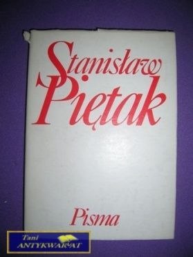 PISMA UTWORY POETYCKIE - Stanisław Piętak