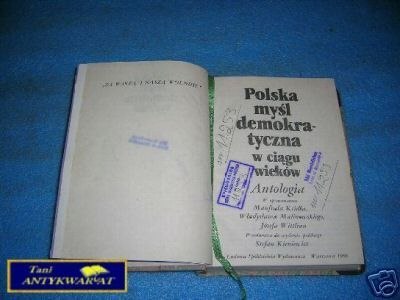 POLSKA MYŚL DEMOKRATYCZNA W CIĄGU WIEKÓW - ANTO