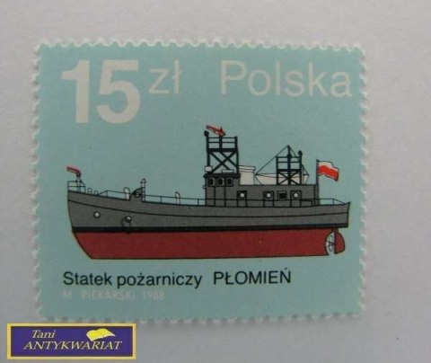 ZNACZEK- STATEK POŻARNICZY PŁOMIEŃ 1988