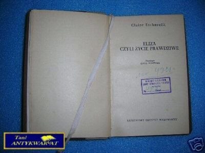 ELIZA, CZYLI ŻYCIE PRAWDZIWE - C. Etcherelli ELIZA, CZYLI ŻYCIE PRAWDZIWE - C. Etcherelli