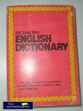 ENGLISH DICTIONARY-Richmond