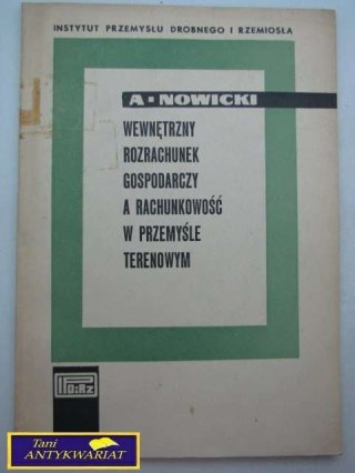 WEWNĘTRZNY ROZRACHUNEK GOSPODARCZY A ...