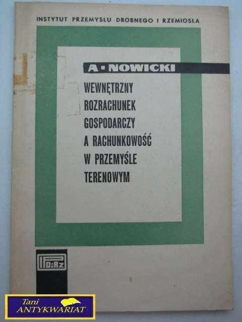 WEWNĘTRZNY ROZRACHUNEK GOSPODARCZY A ...