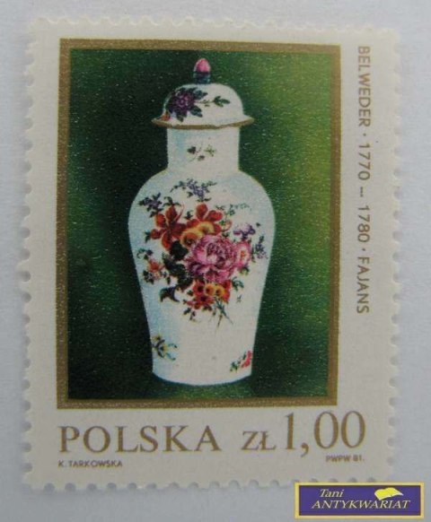 ZNACZEK Belweder 1770-1780 Fajans