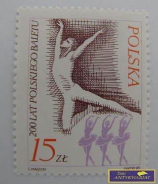 ZNACZEK POCZTOWY 200 LAT POLSKIEGO BALETU