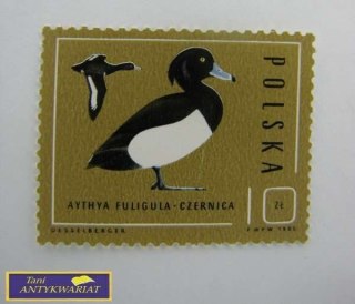 ZNACZEK POCZTOWY AYTHA FULIGULA -CZERNICA