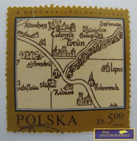 ZNACZEK POCZTOWY B. WAPOWSKI- POLONIA 1526