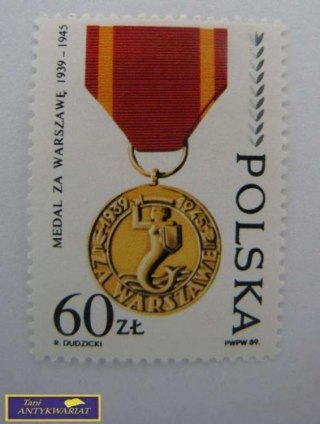 ZNACZEK medal za Warszawę