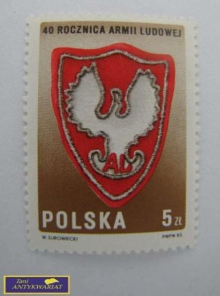 ZNACZEK 40 ROCZNICA ARMII LUDOWEJ