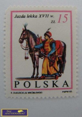 ZNACZEK POCZTOWY JAZDA LEKKA XVII w.