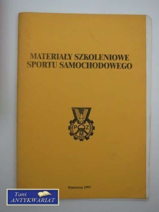 Materiały szkoleniowe sportu samochodowego