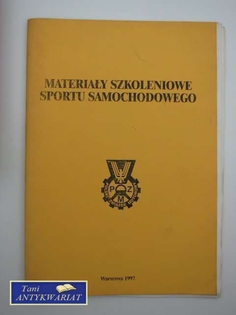 Materiały szkoleniowe sportu samochodowego