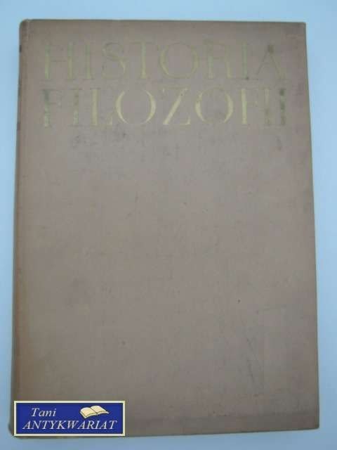 HISTORIA FILOZOFII T.I
