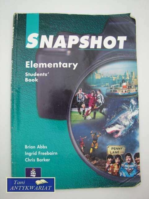 SNAPSHOT ELEMENTARY STUDENTS BOOK
