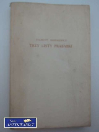 TRZY LISTY PRABABKI