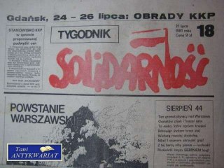 TYGODNIK SOLIDARNOŚĆ, NR 18, 31.07.1981