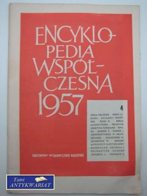 ENCYKLOPEDIA WSPÓŁCZESNA 1957 4