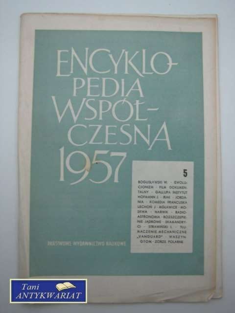 ENCYKLOPEDIA WSPÓŁCZESNA 1957 5