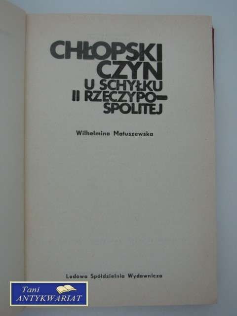 CHŁOPSKI CZYN U SCHYŁKU II RZECZYPOSPOLITEJ CHŁOPSKI CZYN U SCHYŁKU II RZECZYPOSPOLITEJ