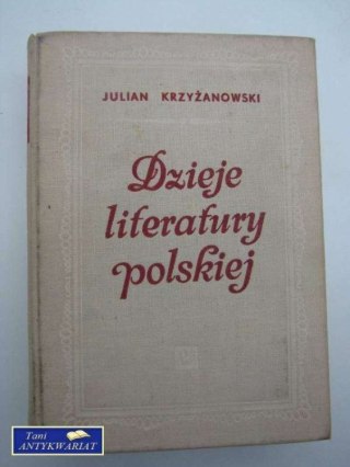 DZIEJE LITERATURY POLSKIEJ