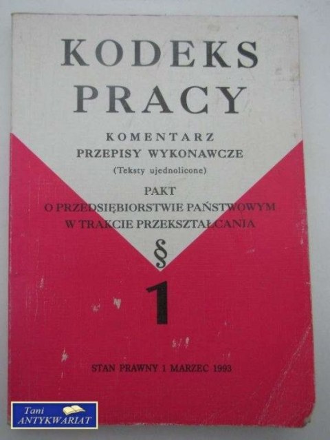 KODEKS PRACY I