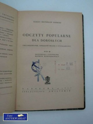 ODCZYTY POPULARNE DLA DOROSŁYCH