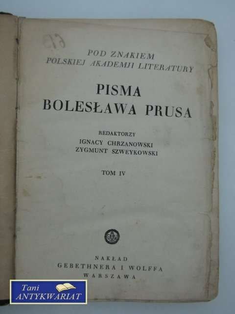 PISMA BOLESŁAWA PRUSA