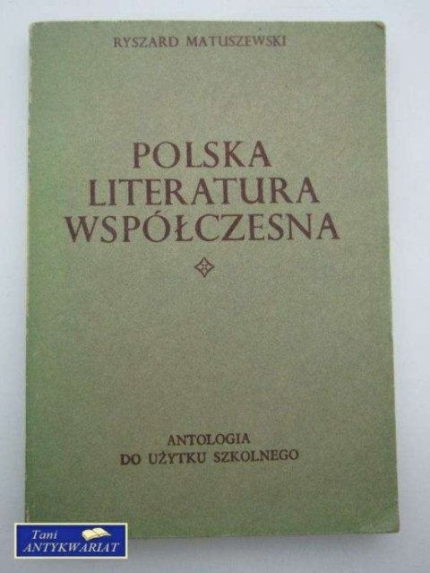 POLSKA LITERATURA WSPÓŁCZESNA