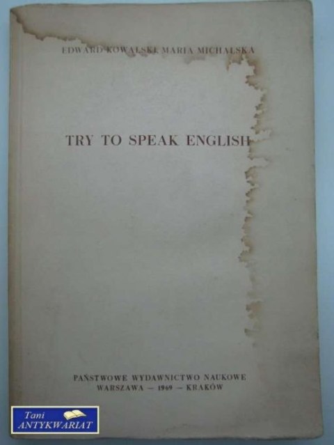 TRY TO SPEAK ENGLISH