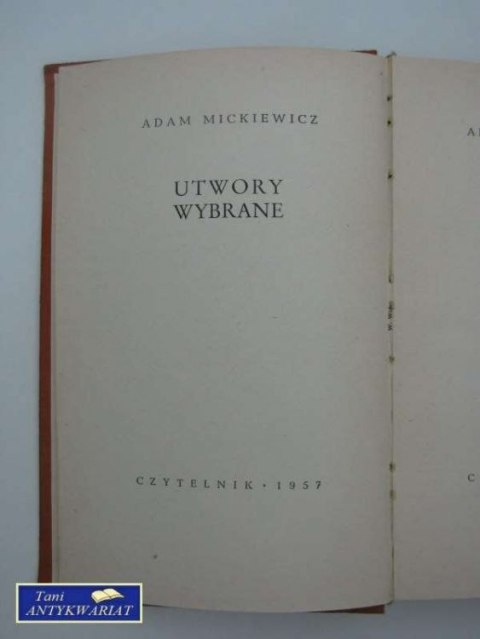 Utwory Wybrane Dziady