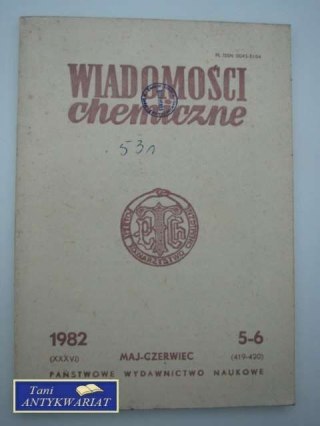 WIADOMOŚCI CHEMICZNE 1982 MAJ-CZERWIEC 5-6